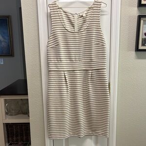 LOFT Striped Sleeveless Mini Dress